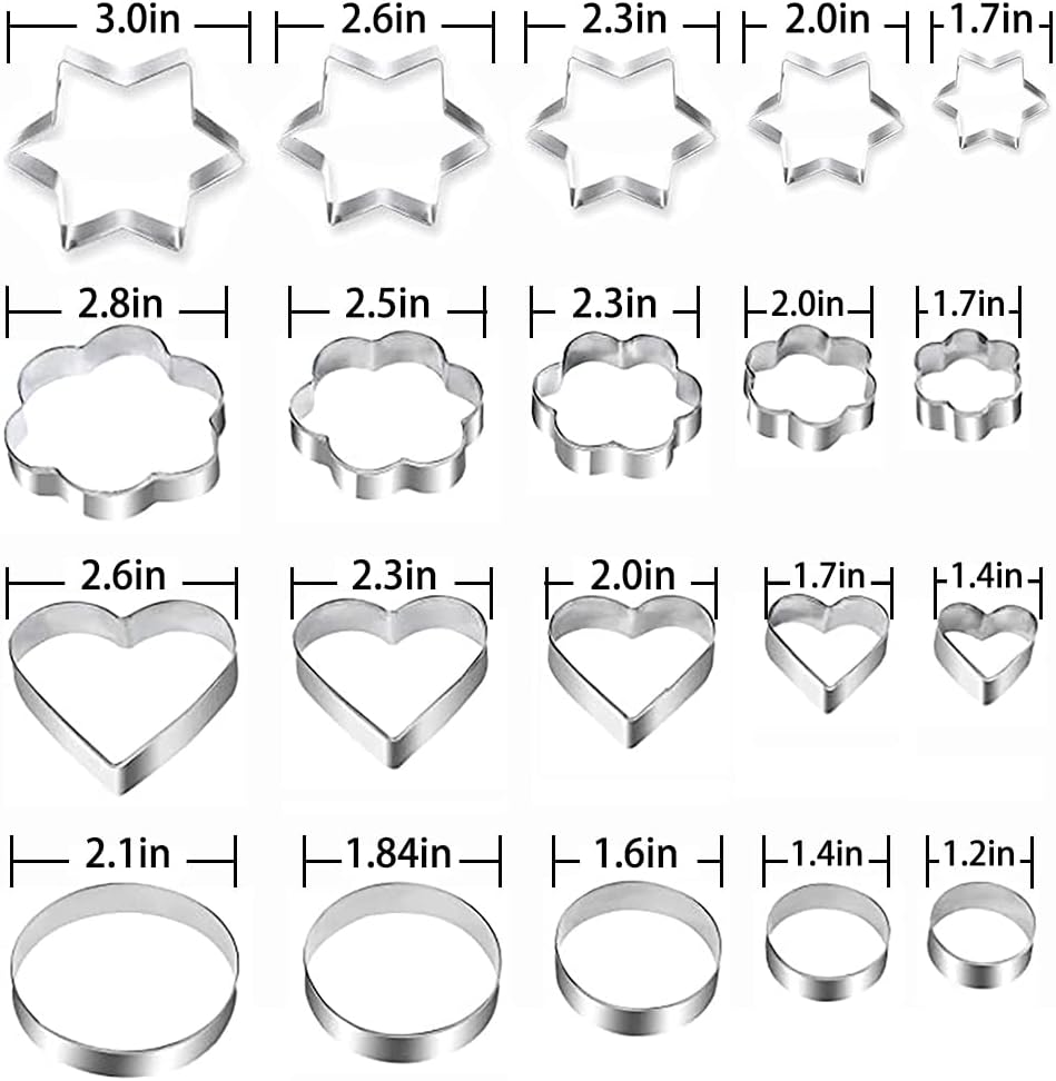 Metal Cookie Cutters Set, Star Cookie Cutter, Round Biscuit Cutter, Heart Cookie Cutters, Molds Cutter, Cookie Cutter, Biscuit Cutters Metal Cookie Cutters Set, Star Cookie Cutter, Round Biscuit Cutter, Heart Cookie Cutters, Molds Cutter, Cookie Cutter, Biscuit Cutters